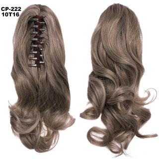 Long Wave Ponytail Wrap Around Ponytail Clip In Hair Headwear Gray Hairpiece Natural Extensions - Phosgene