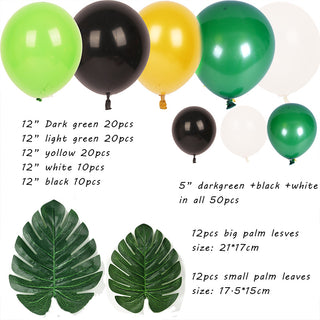 Animal Balloon Theme Party Scene Decoration Green Forest Series Balloons - Phosgene