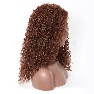 Cross Border Hot Sale African Wig European And American Wig Fluffy Long Curly Hair Small Curly Wave High Temperature Silk Chemical Fiber Headgear - Phosgene