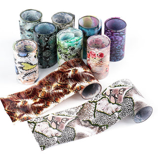 Nail Art Sticker Snake Skin Animal Grain Nail Star Paper Transfer Paper Laser Paper - Phosgene