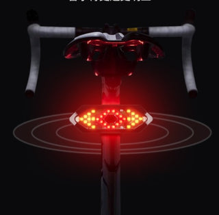 Smart Remote Control Turn Signal Charging Mountain Waterproof Taillight Night Bike With Horn Warning Light - Phosgene