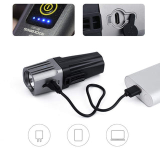 Bicycle Headlight Riding Strong Light Long Range Lumen Long Cruise Charging Night Riding Equipment - Phosgene