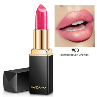 Shiny Metallic Lipstick Pearlescent Color Temperature Change Lipstick Gilt Lipstick - Phosgene