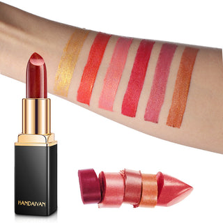 Shiny Metallic Lipstick Pearlescent Color Temperature Change Lipstick Gilt Lipstick - Phosgene