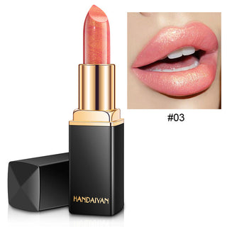 Shiny Metallic Lipstick Pearlescent Color Temperature Change Lipstick Gilt Lipstick - Phosgene