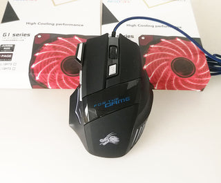 7-button Colorful Glowing USB Gaming Mouse - Phosgene