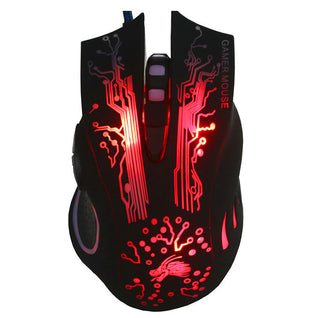 7-button Colorful Glowing USB Gaming Mouse - Phosgene