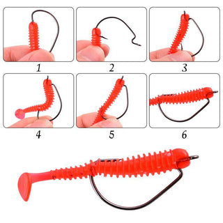 High Carbon Steel Soft Insect Lure Bait Sea Fishing Grouper Narrow Wide Belly Crank Hook Fish Hook - Phosgene