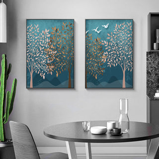 Nordic Modern Forest Landscape Living Room Wall Painting Canvas Painting - Phosgene