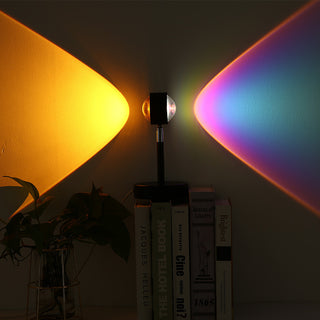 USB Dual-head Sunset Rainbow Projection Lamp Bedroom Phosgene