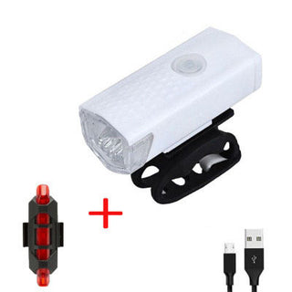 Bicycle Front Light USB Charging Highlight Headlight - Phosgene