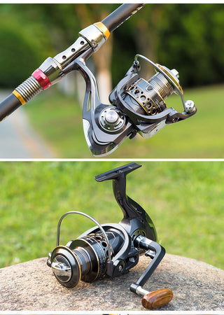 Telescopic Fishing Rod Combo Spinning Reel Fishing Set Carp Fishing Rod Reel Kit - Phosgene