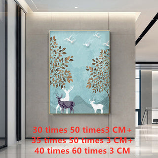 Nordic Modern Forest Landscape Living Room Wall Painting Canvas Painting - Phosgene