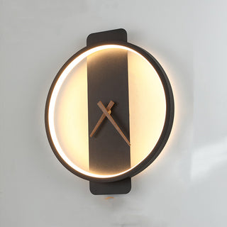 Nordic Wall Lamp Bedroom Bedside Lamp Clock Modeling Lamp - Phosgene