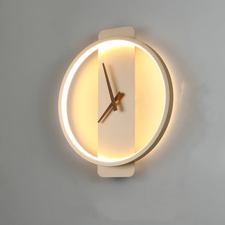 Nordic Wall Lamp Bedroom Bedside Lamp Clock Modeling Lamp - Phosgene