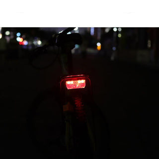 Red Bicycle Rear Light Use 2pcs AAA Batteries Bike Rear Rack Carrier Light Lamp With Bike Reflector Cycling Bike Lights - Phosgene