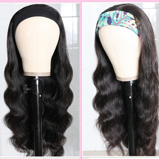 Long Curly Hair Black Mid-section Big Wave Synthetic Headgear - Phosgene