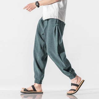 Summer New Style Chinese Style Thin Trousers Linen - Phosgene