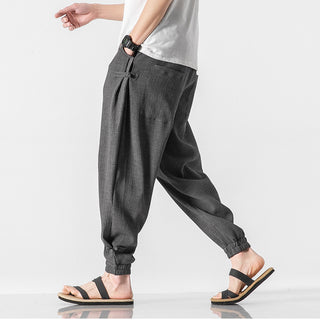 Summer New Style Chinese Style Thin Trousers Linen - Phosgene