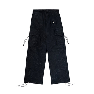 Multi-pocket Cargo Pants Men's Straight-leg Trousers Phosgene