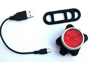 160lumen USB rechargeable red 3w Led bicycle rear light Phosgene