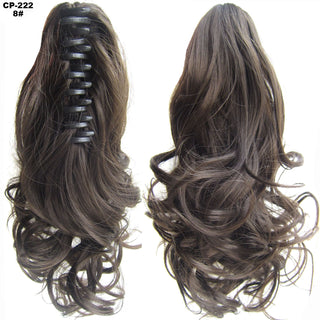 Long Wave Ponytail Wrap Around Ponytail Clip In Hair Headwear Gray Hairpiece Natural Extensions - Phosgene