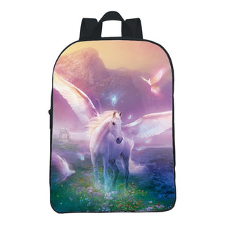 12-inch Digital Printing Animal Horse Backpack Phosgene