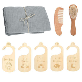 Baby Born Gift Set Wool Brush Baby Skin-friendly Bath Towel Baby One Month Old One Hundred Days Gift Box - Phosgene