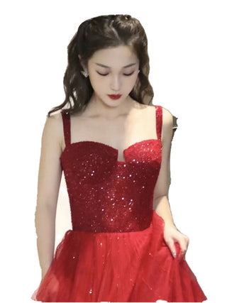 New Sequin Sling High-grade Princess Engagement Dress For Women - Phosgene