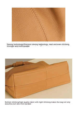 Women's Leather Handbag All-matching Underarm Bag - Phosgene