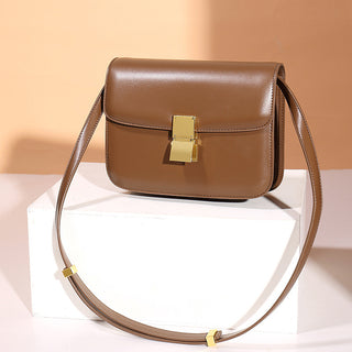 Women's Retro Leather Shoulder Messenger Bag - Phosgene