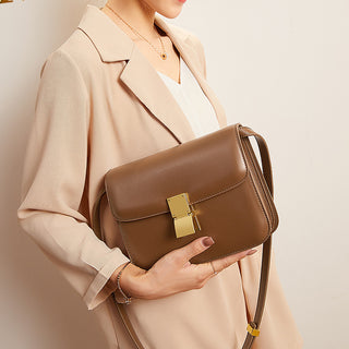 Women's Retro Leather Shoulder Messenger Bag - Phosgene