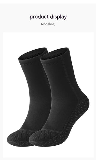 3mm Diving Cold-proof Warm Wear-resistant Non-slip Swimming Snorkeling Surfing Beach Socks - Phosgene