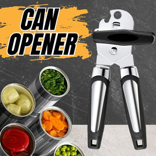 Manual Handheld Can Opener With Cutting Wheel Blade Lid Cap Openers Phosgene