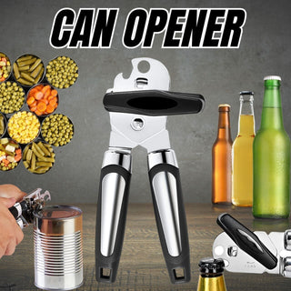 Manual Handheld Can Opener With Cutting Wheel Blade Lid Cap Openers Phosgene