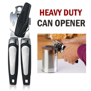 Manual Handheld Can Opener With Cutting Wheel Blade Lid Cap Openers Phosgene