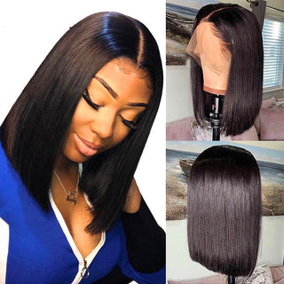 Straight human hair wigs13 * 4 Brazilian Hair - Phosgene