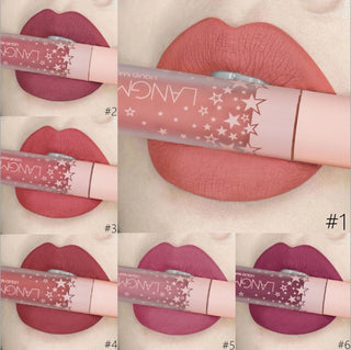 Matte Lipstick Waterproof Long-lasting Velvet Lipstick Set - Phosgene