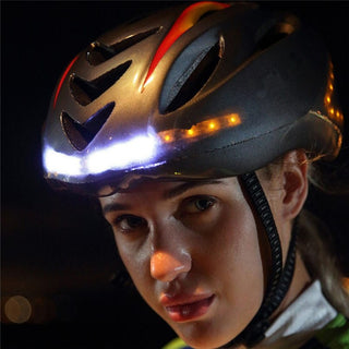 Intelligent steering helmet led bicycle equipment - Phosgene