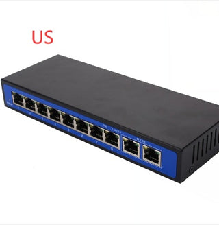 8+2 power 10 port 100M POE switch wireless AP 48V external power supply - Phosgene