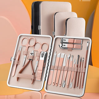 Professional Scissors Nail Clippers Set Ear Spoon Dead Skin Pliers Nail Cutting Pliers Pedicure Knife Nail Groove Trimmers - Phosgene