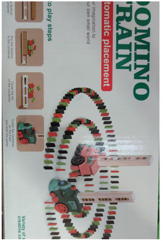 Domino Train Toys Baby Toys Car Puzzle Automatic Release Licensing Electric Building Blocks Train Toy - Phosgene