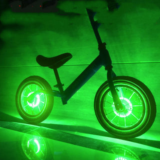 Children's Balance Bike Flower Drum Bicycle Wind Fire Roller Skating Light USB - Phosgene