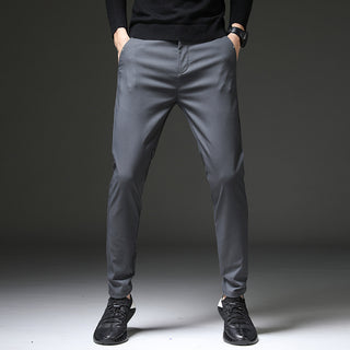 Men's Elastic Thin Casual Straight Pants - Phosgene