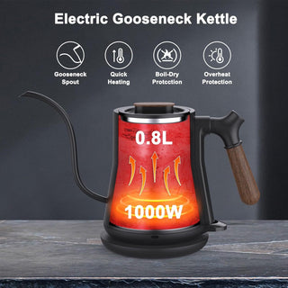 Gooseneck Electric Kettle, Pour Over Coffee Kettle Hot Water Tea Kettle,Stainless Steel Inner With Leak Proof Design,Rapid Heating, Auto Shutoff Phosgene