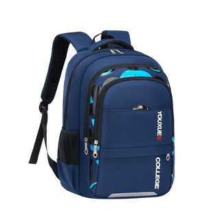 Simple Waterproof Multi-compartment Large Capacity Backpack - Phosgene