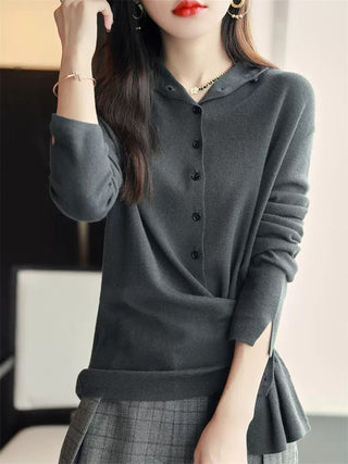 Women's Autumn Long Sleeve Thin Sweater Coat Cardigan - Phosgene