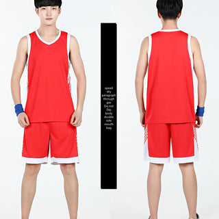 Basketball Sports Suit Men's Summer Casual Wear Sleeveless Thin Vest Running Suit Shorts Sportswear - Phosgene