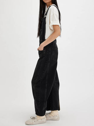 Casual Loose Denim Overalls - Phosgene