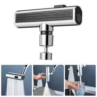 Kitchen Faucet Waterfall Outlet Splash Proof Universal Rotating Bubbler Multifunctional Water Nozzle Extension Kitchen Gadgets - Phosgene